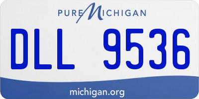 MI license plate DLL9536