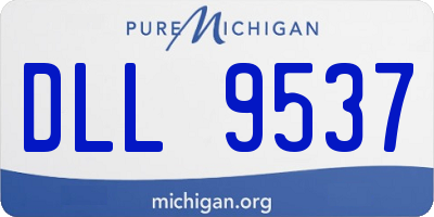 MI license plate DLL9537