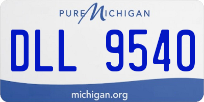 MI license plate DLL9540