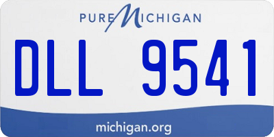 MI license plate DLL9541