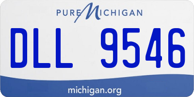 MI license plate DLL9546