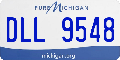MI license plate DLL9548