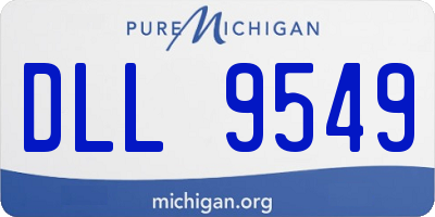 MI license plate DLL9549