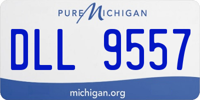 MI license plate DLL9557