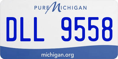 MI license plate DLL9558