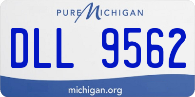 MI license plate DLL9562