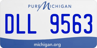 MI license plate DLL9563