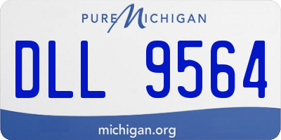 MI license plate DLL9564