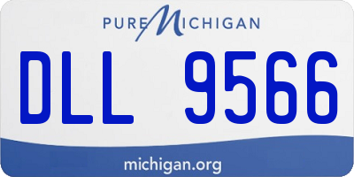 MI license plate DLL9566
