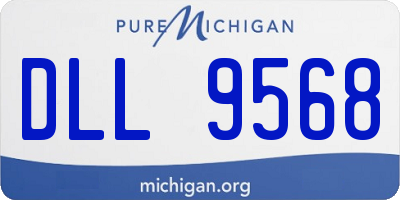MI license plate DLL9568