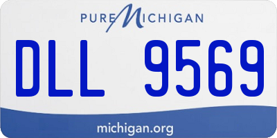 MI license plate DLL9569