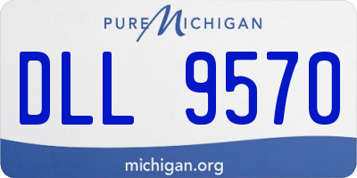 MI license plate DLL9570