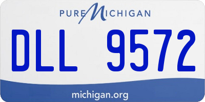 MI license plate DLL9572