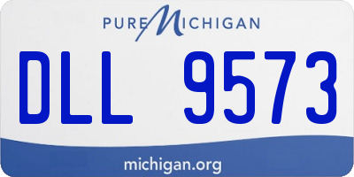 MI license plate DLL9573