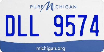 MI license plate DLL9574