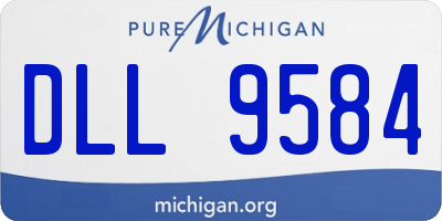 MI license plate DLL9584