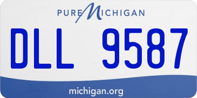 MI license plate DLL9587