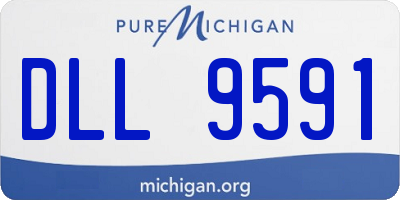 MI license plate DLL9591