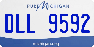 MI license plate DLL9592