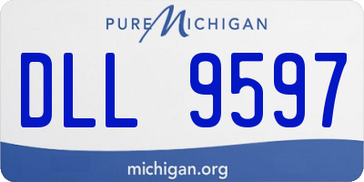 MI license plate DLL9597