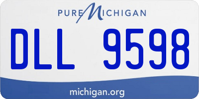 MI license plate DLL9598