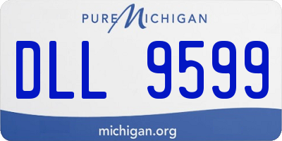MI license plate DLL9599