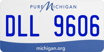 MI license plate DLL9606