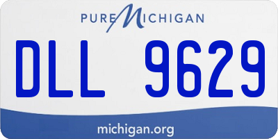 MI license plate DLL9629