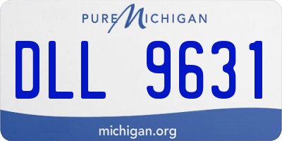 MI license plate DLL9631