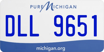 MI license plate DLL9651