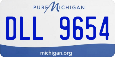 MI license plate DLL9654