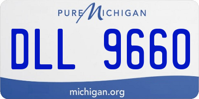 MI license plate DLL9660