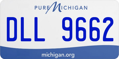 MI license plate DLL9662
