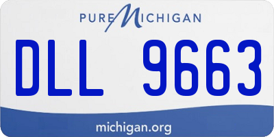 MI license plate DLL9663