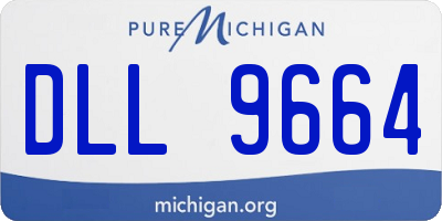 MI license plate DLL9664