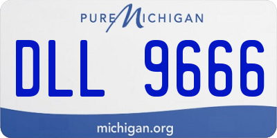 MI license plate DLL9666