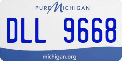 MI license plate DLL9668