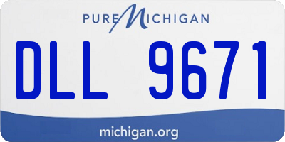 MI license plate DLL9671