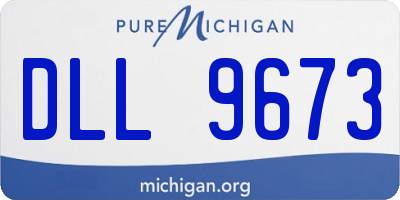 MI license plate DLL9673