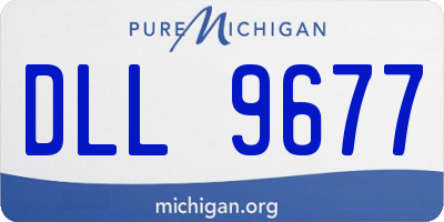 MI license plate DLL9677