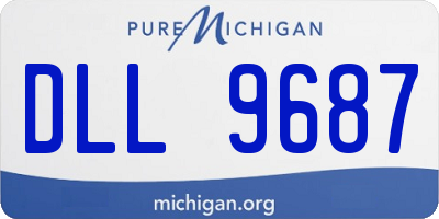 MI license plate DLL9687
