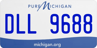 MI license plate DLL9688