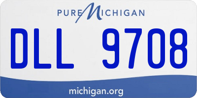 MI license plate DLL9708
