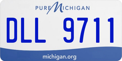 MI license plate DLL9711