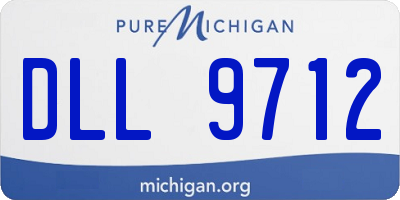 MI license plate DLL9712