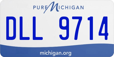 MI license plate DLL9714