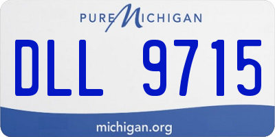 MI license plate DLL9715