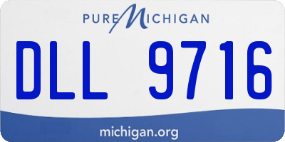 MI license plate DLL9716