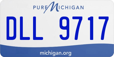 MI license plate DLL9717