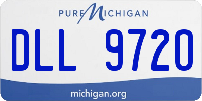 MI license plate DLL9720